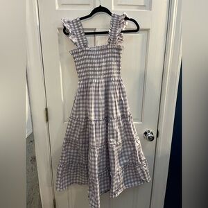 Hill House The Elle Nap Dress in Lavender and White Size XS